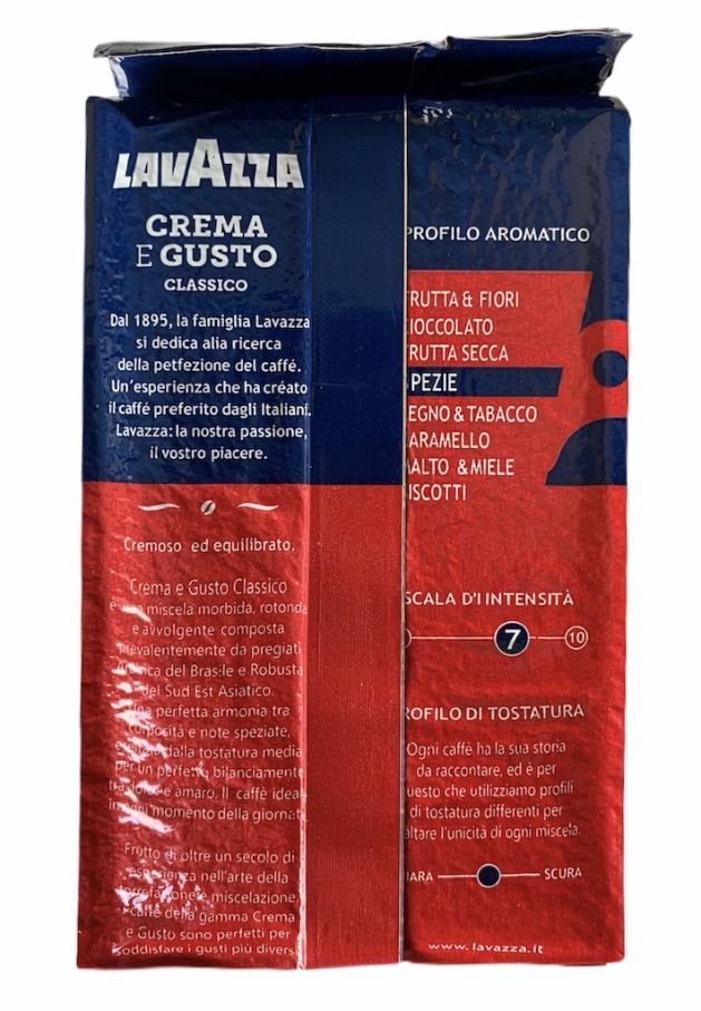 Кофе молотый Lavazza Crema e Gusto 250гр Польша